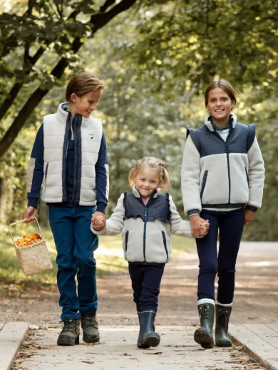 Bilde av WoolLand WL - Nusfjord vest kids Beige